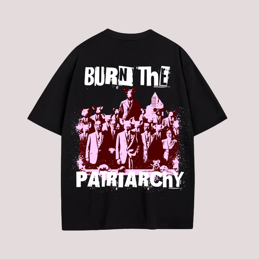 Oversized Shirt "BURN THE PATRIARCHY"