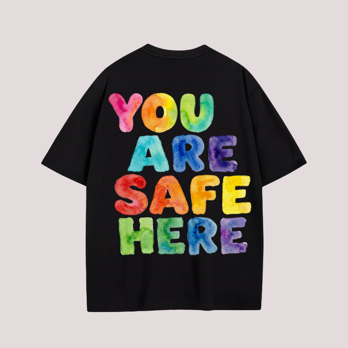 Oversized Shirt "YOU ARE SAFE HERE"