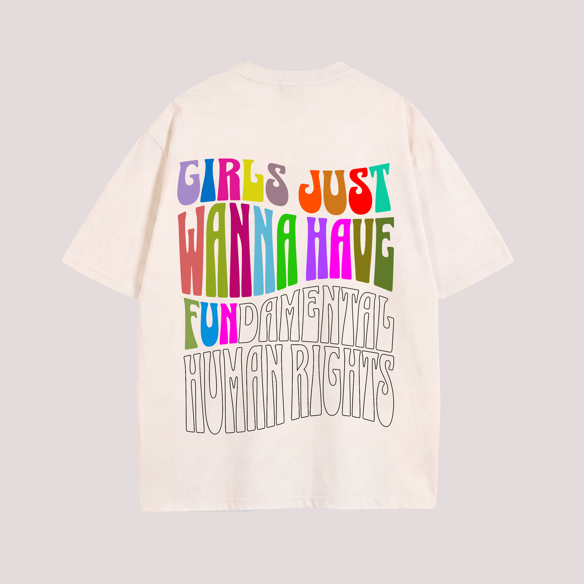 Oversized Shirt "GIRLS JUST WANNA HAVE FUN"