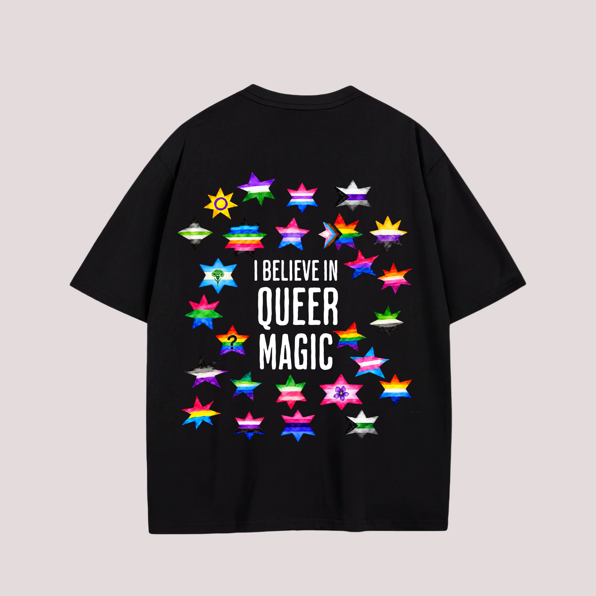 Oversized Shirt "I BELIEVE IN QUEER MAGIC"