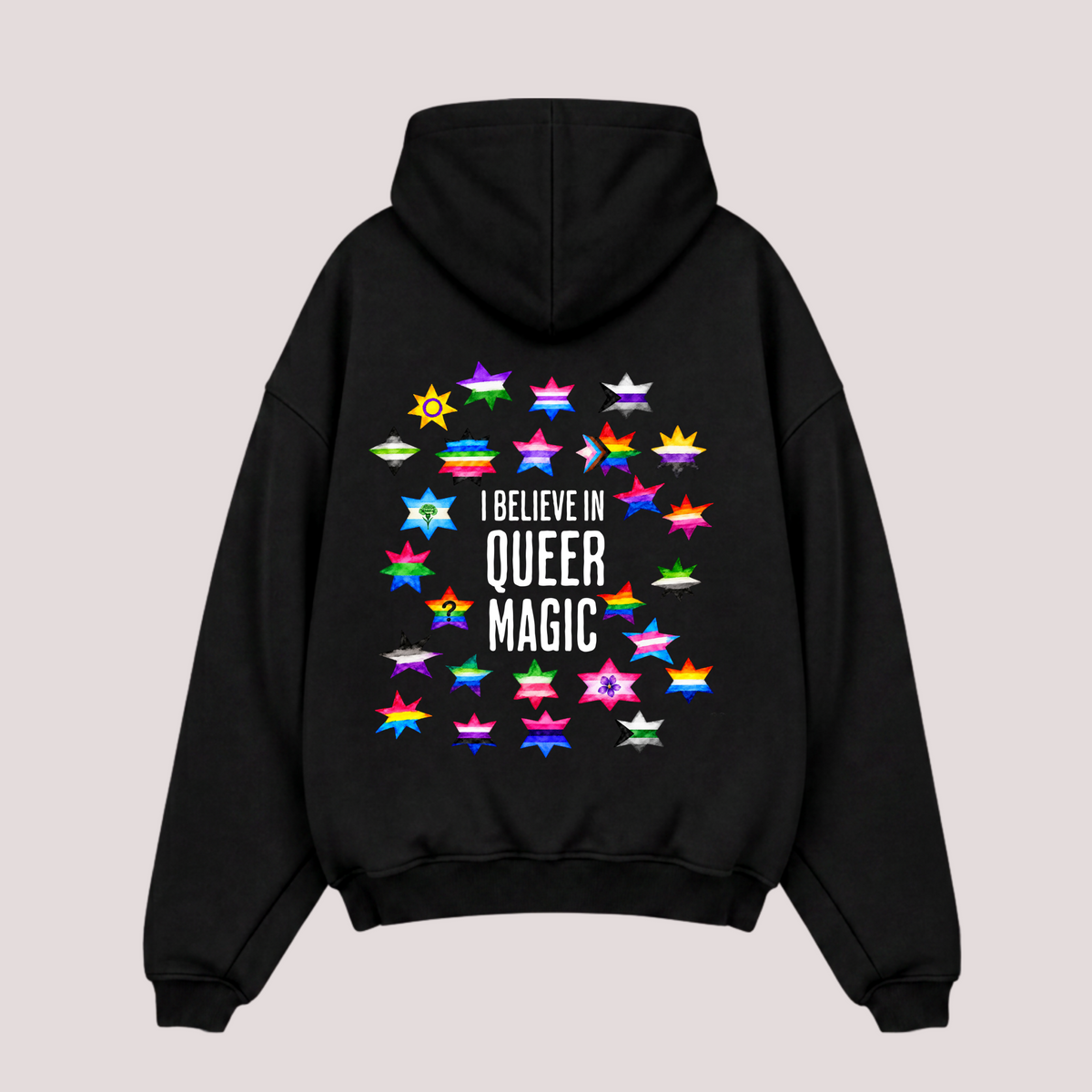 Oversized Hoodie "I BELIEVE IN QUEER MAGIC"